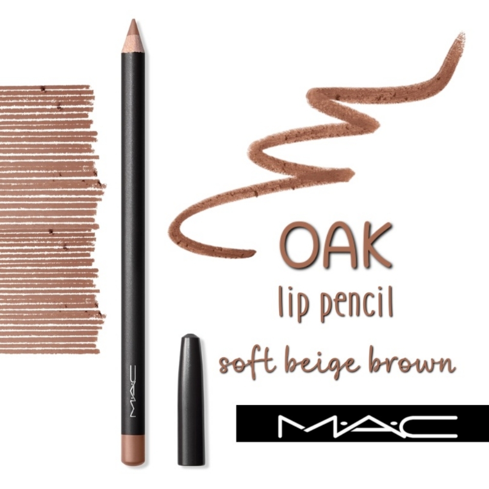 Mac Cosmetics Lip Pencil Oak Beige Brown Brand New in Box Authentic Full Size